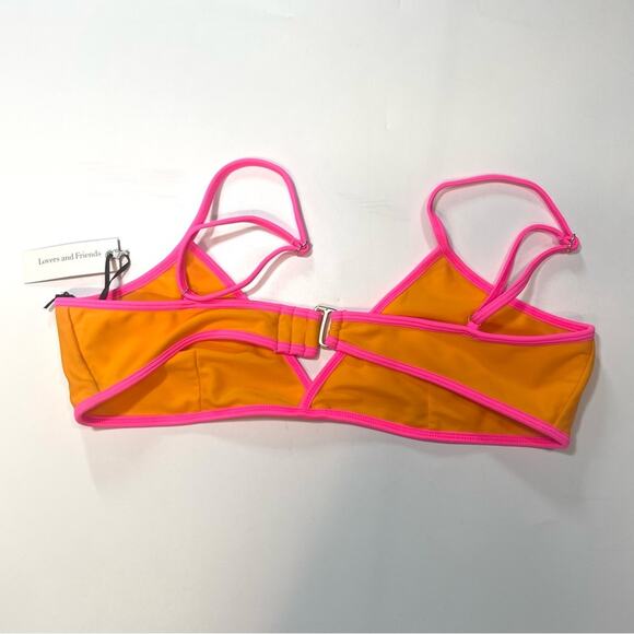 Lovers and Friends In Charge Top in Tangerine & Pink Medium - Picture 4 of 5